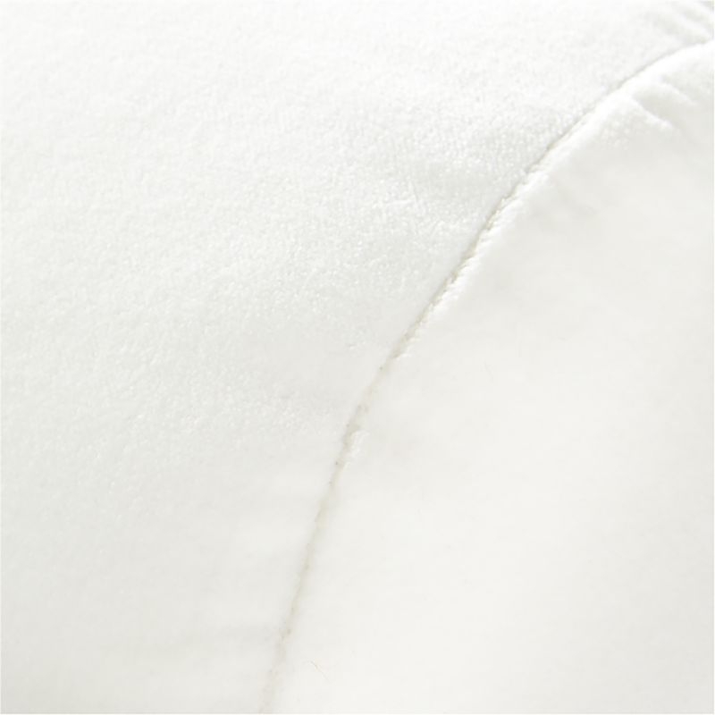 Bolster Velvet Ivory Pillow - Image 2