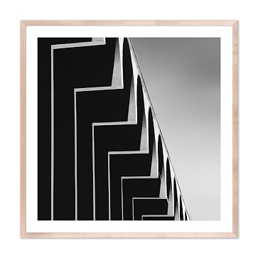 Angles By Teague Studios, Framed Paper, Giclee Print, Natural, 32x32 - Image 0
