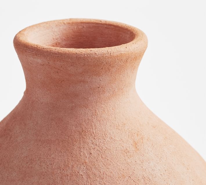 Terra Cotta Vases, Medium Bottle, Terracotta - Image 1