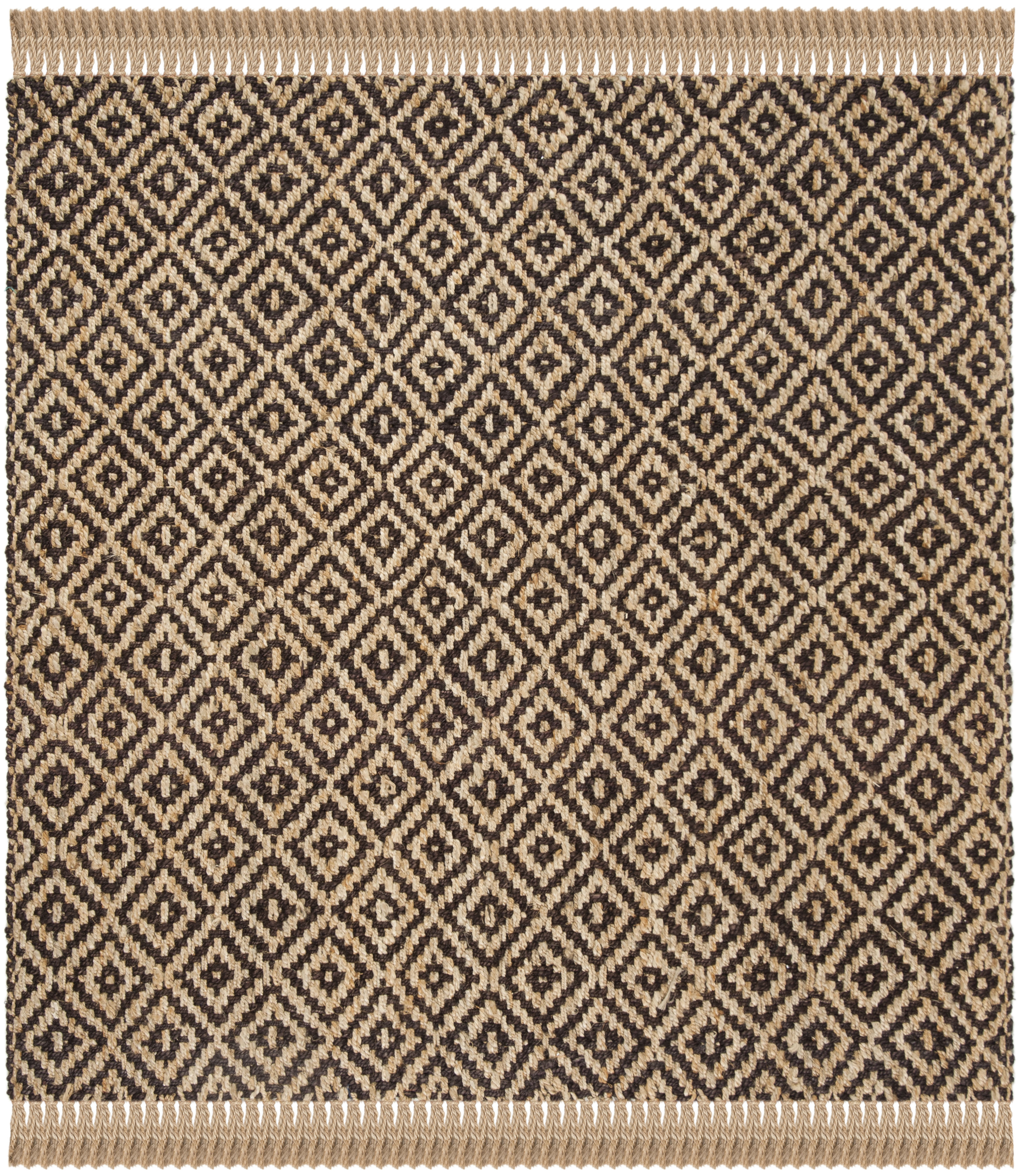 Arlo Home Hand Woven Area Rug, NF266E, Brown/Natural,  6' X 6' Square - Image 0