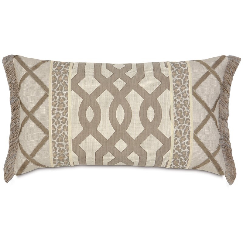 Eastern Accents Rayland with Brush Fringe Lumbar Pillow Cover & Insert - Image 0