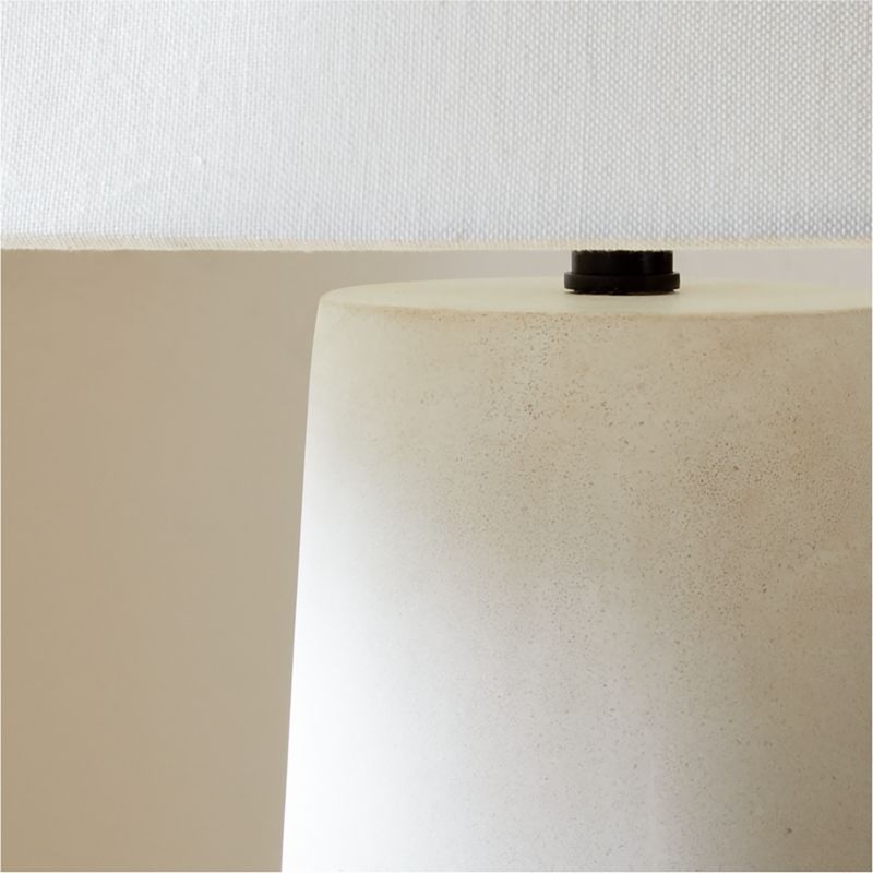 Polar White Cement Floor Lamp by Kara Mann - Image 2