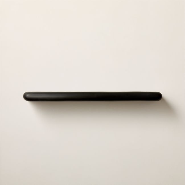Bodene Black Resin Wall Shelf 36" - Image 0