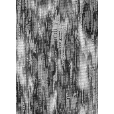 Abstract Wool Gray Area Rug - Image 0