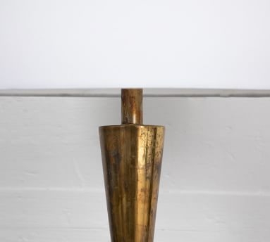 Henderson Metal Table Lamp, Burnt Brass &amp; White - Image 2