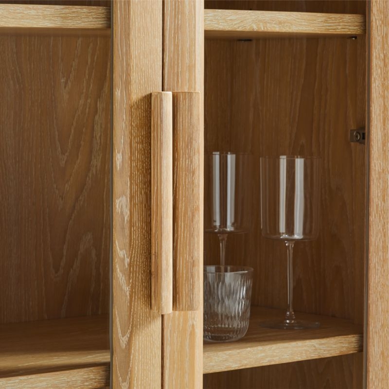 Honore Natural Oak Wood Tall Storage Cabinet by Athena Calderone - Image 6