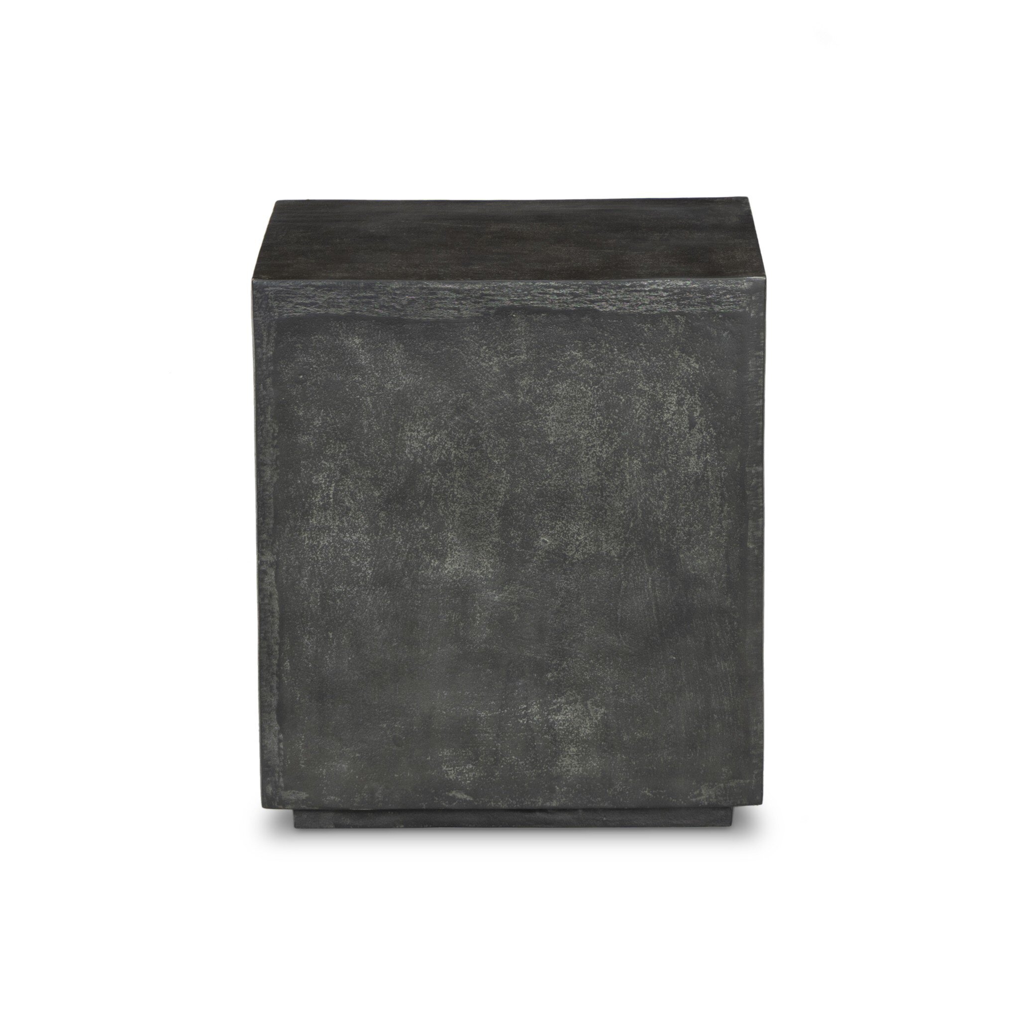 Graso Outdoor End Table - Aged Grey - Image 0