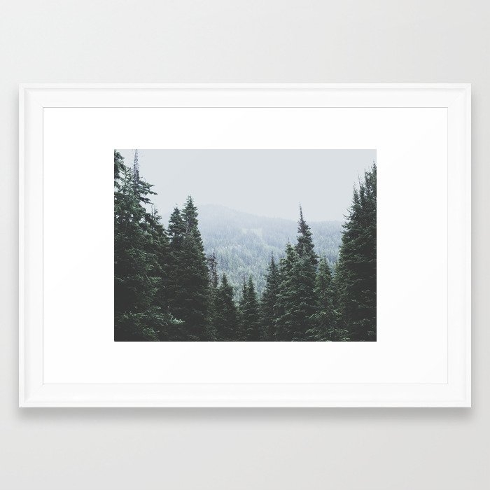 Forest Window Framed Art Print by Luke Gram - Scoop White - SMALL-15x21 - Image 0