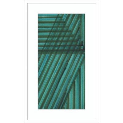 Framed Art Print 'Line Study Blue' By Charles Mcmullen - Image 0