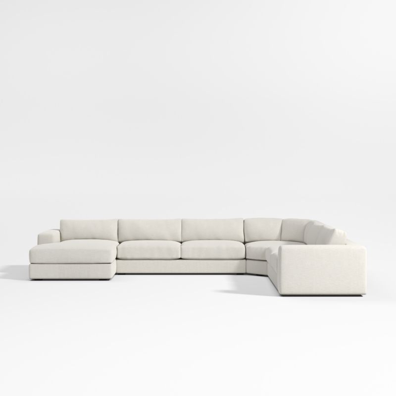 Oceanside Low 4-Piece Sectional Sofa with Wedge - Image 1