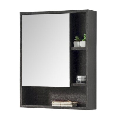 Jensen Surface Mount Framed Medicine Cabinet with 4 Shelves - Image 0