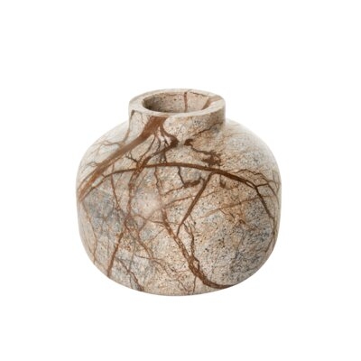 Fevzie Brown 4'' Stoneware Table Vase - Image 0