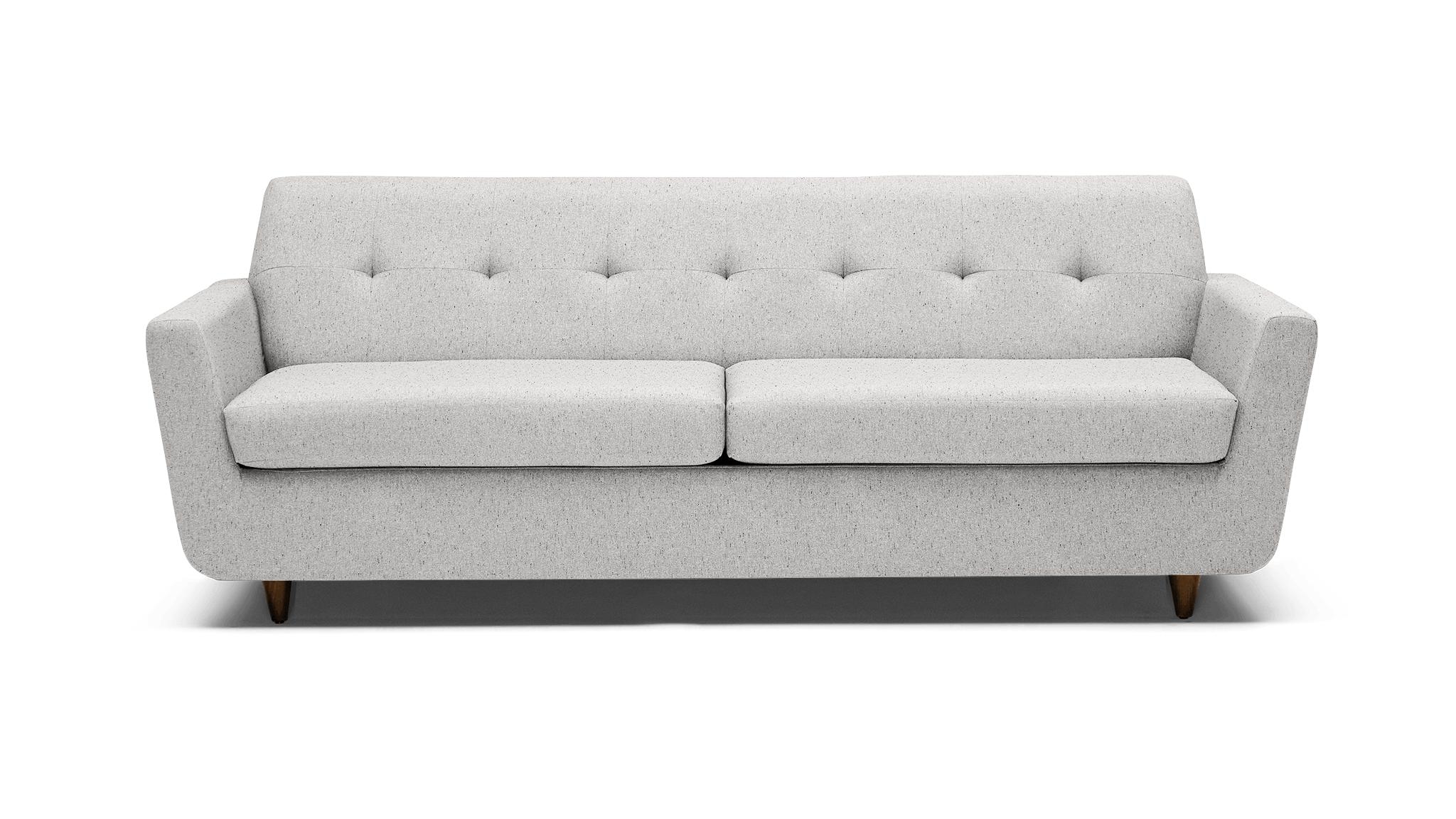 Gray Hughes Mid Century Modern Sleeper Sofa - Sunbrella Premier Fog - Mocha - Image 0