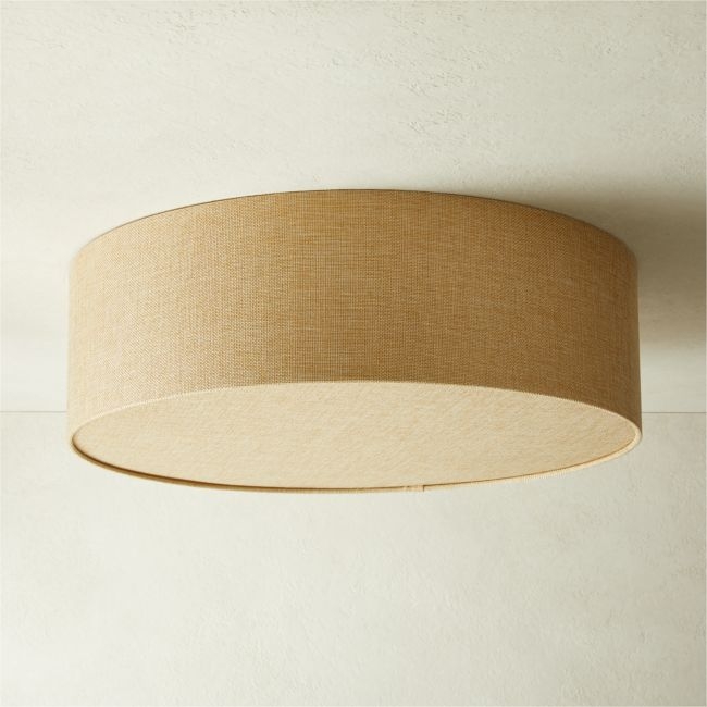 Drum Jute Flush Mount Light 19.75" - Image 0