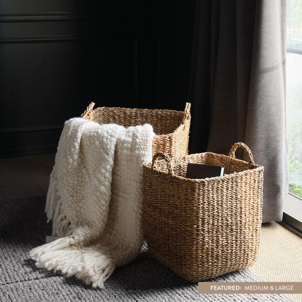 The Citizenry Padma Square Storage Baskets | Small | Tan - Image 6