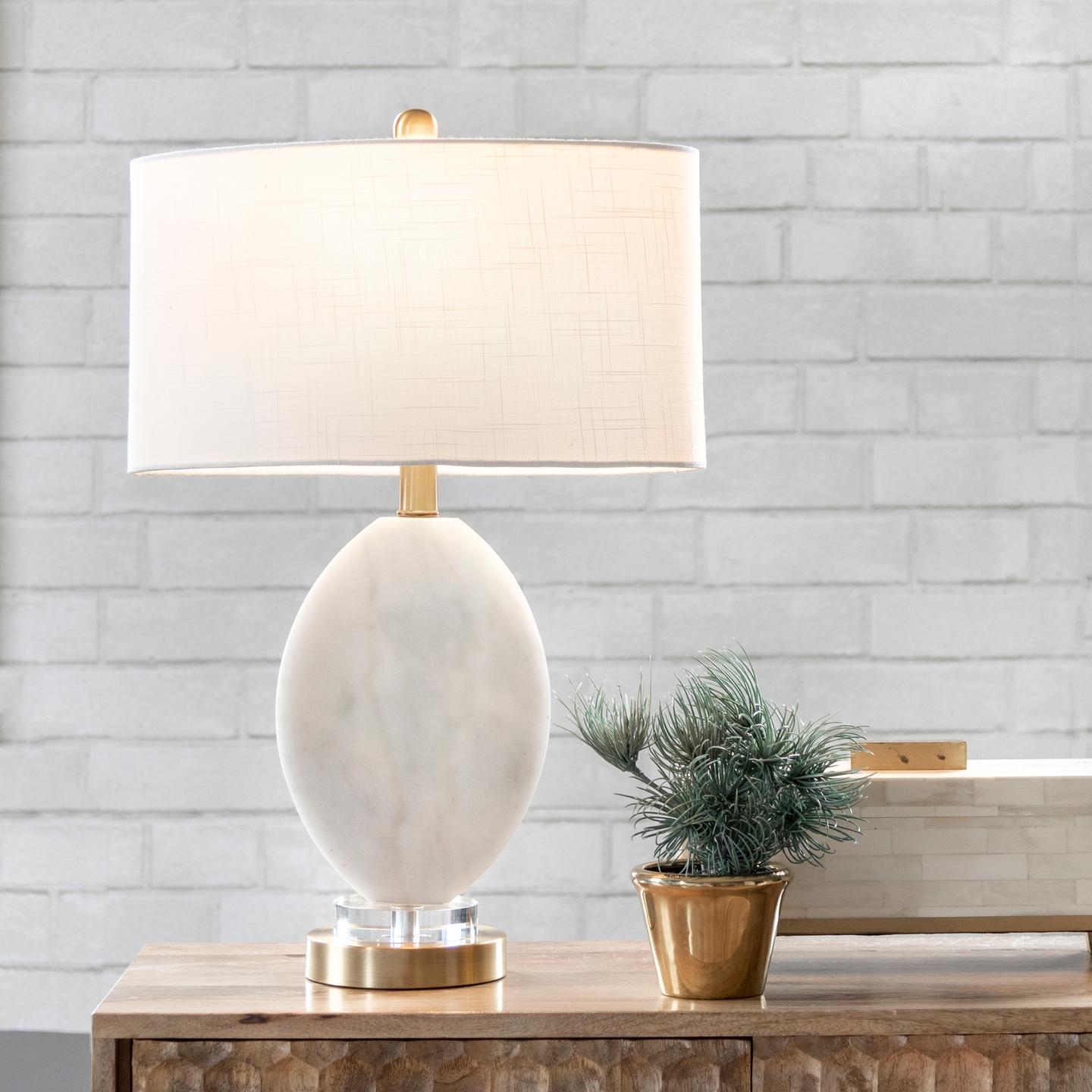 Fulton Marble Table Lamp, 22" - Image 4
