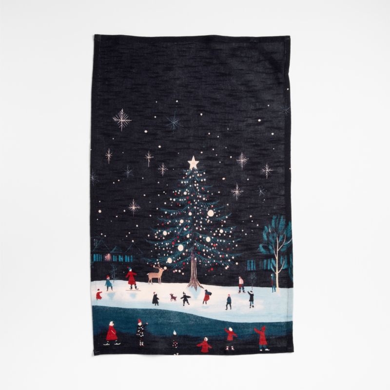 Winter Village Dish Towel - Image 1