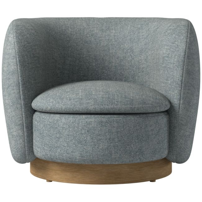Muir Swivel Chair Nomad Charcoal by Lawson-Fenning - Image 0
