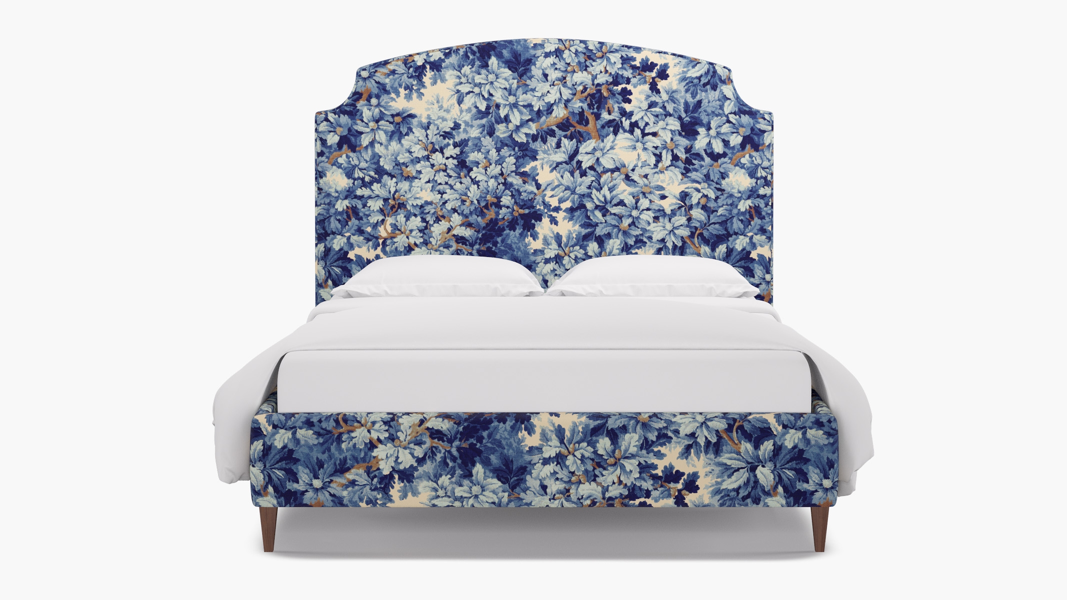 Cove Bed, Limoges Bois De Chene, Walnut Square Tapered Leg, King - Image 0