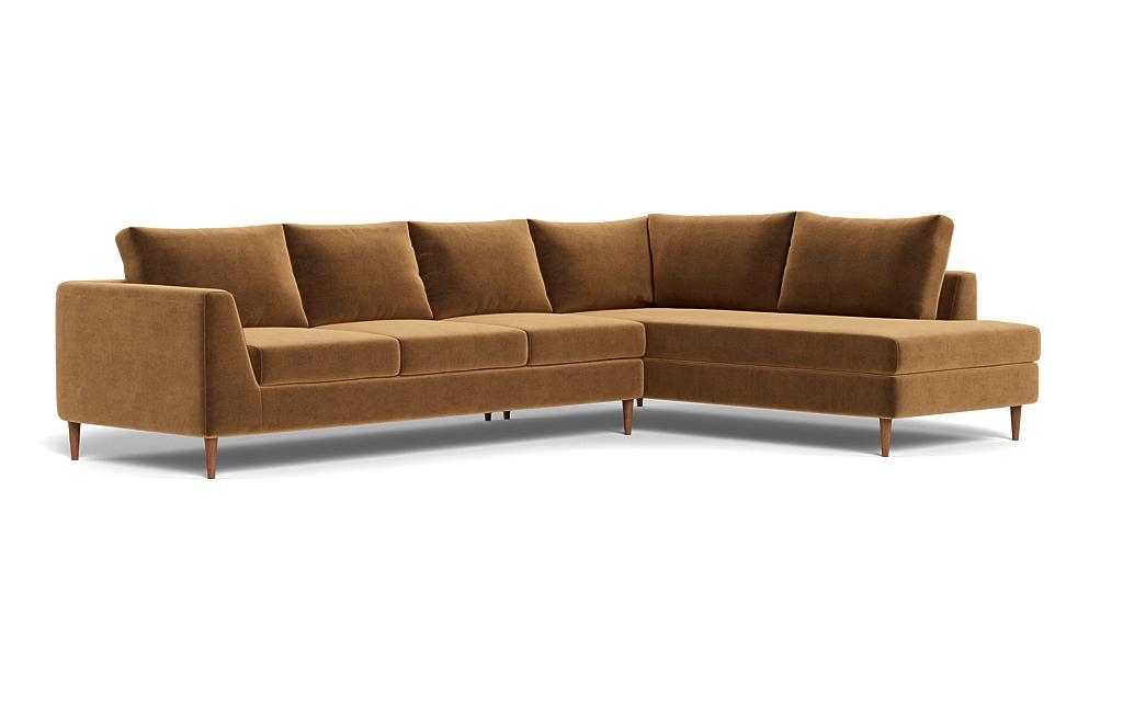 Asher 4-Seat Sectional with Right Bumper - Image 1