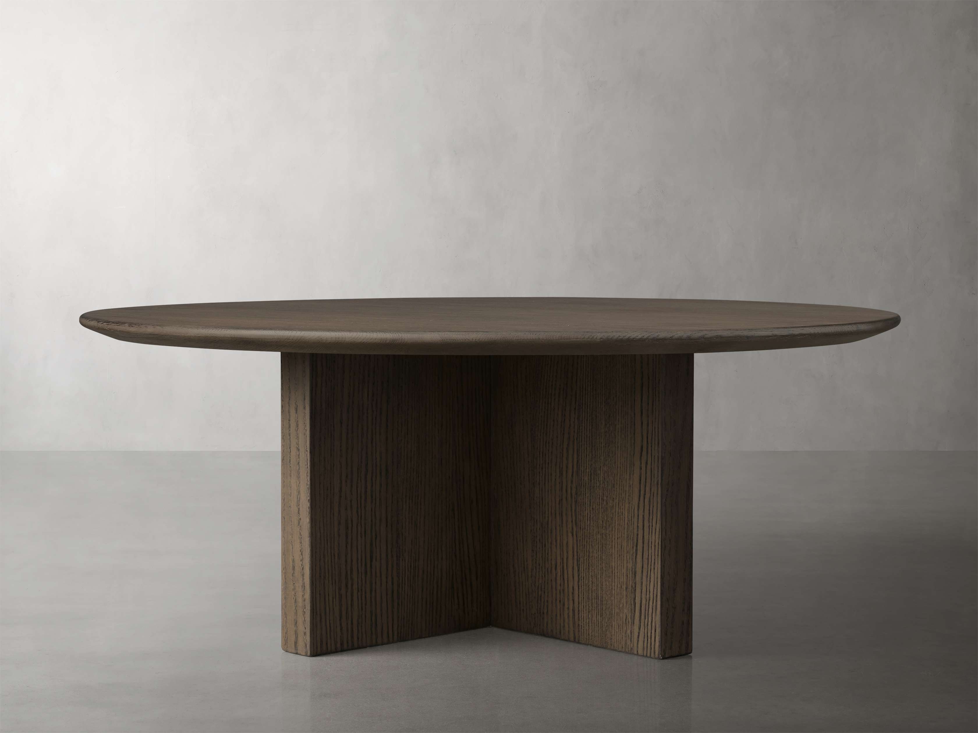 Saint Germain Round Coffee Table with Clement Base Wood in Brown  Chestnut/36" - Image 0