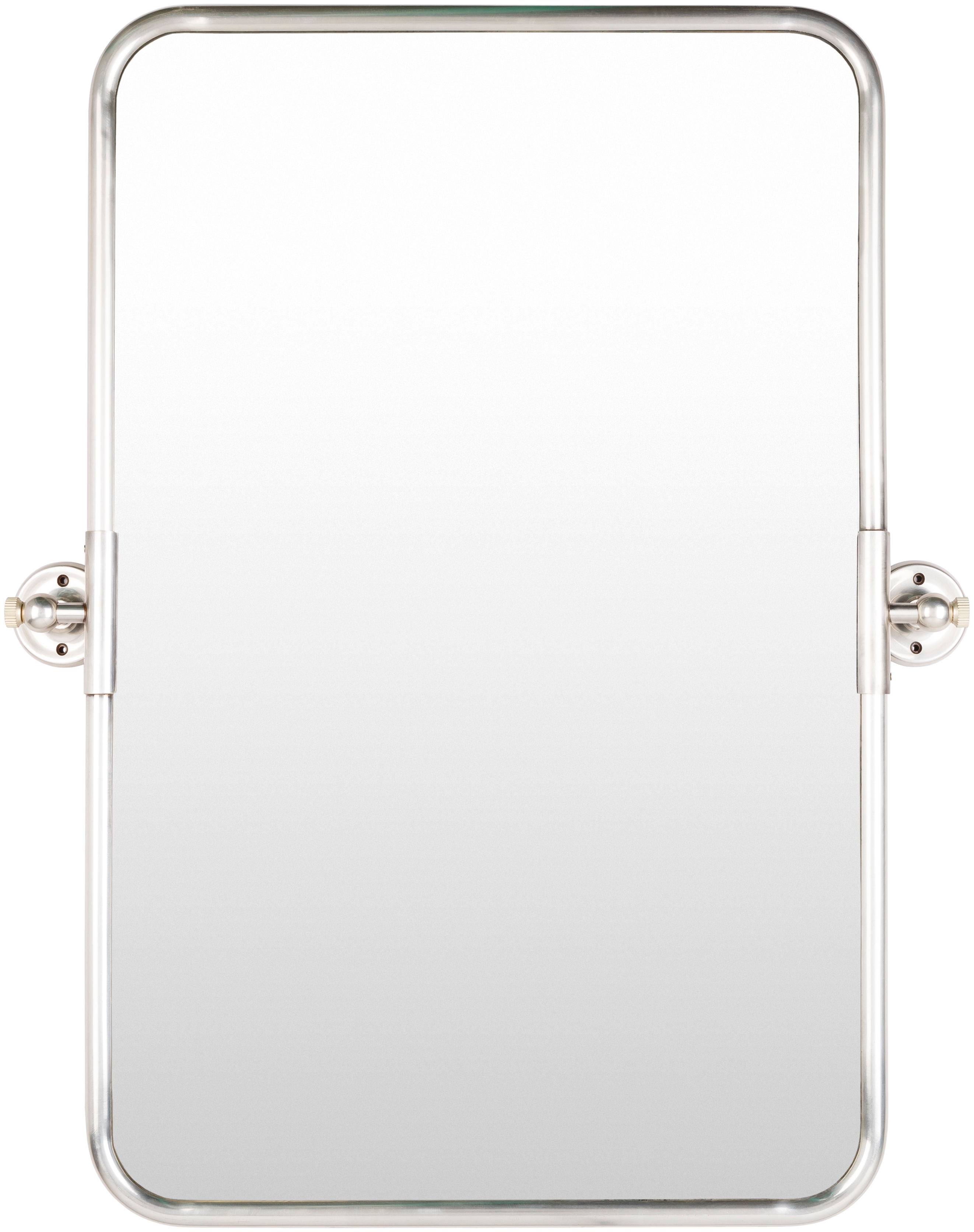 Burnish Metallic - Silver 36"H x 29"W x 4"D Accent Mirror - Image 0