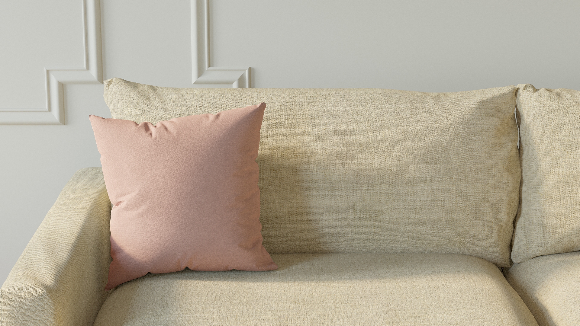 Throw Pillow 16", Blush Classic Velvet, 16" x 16" - Image 2