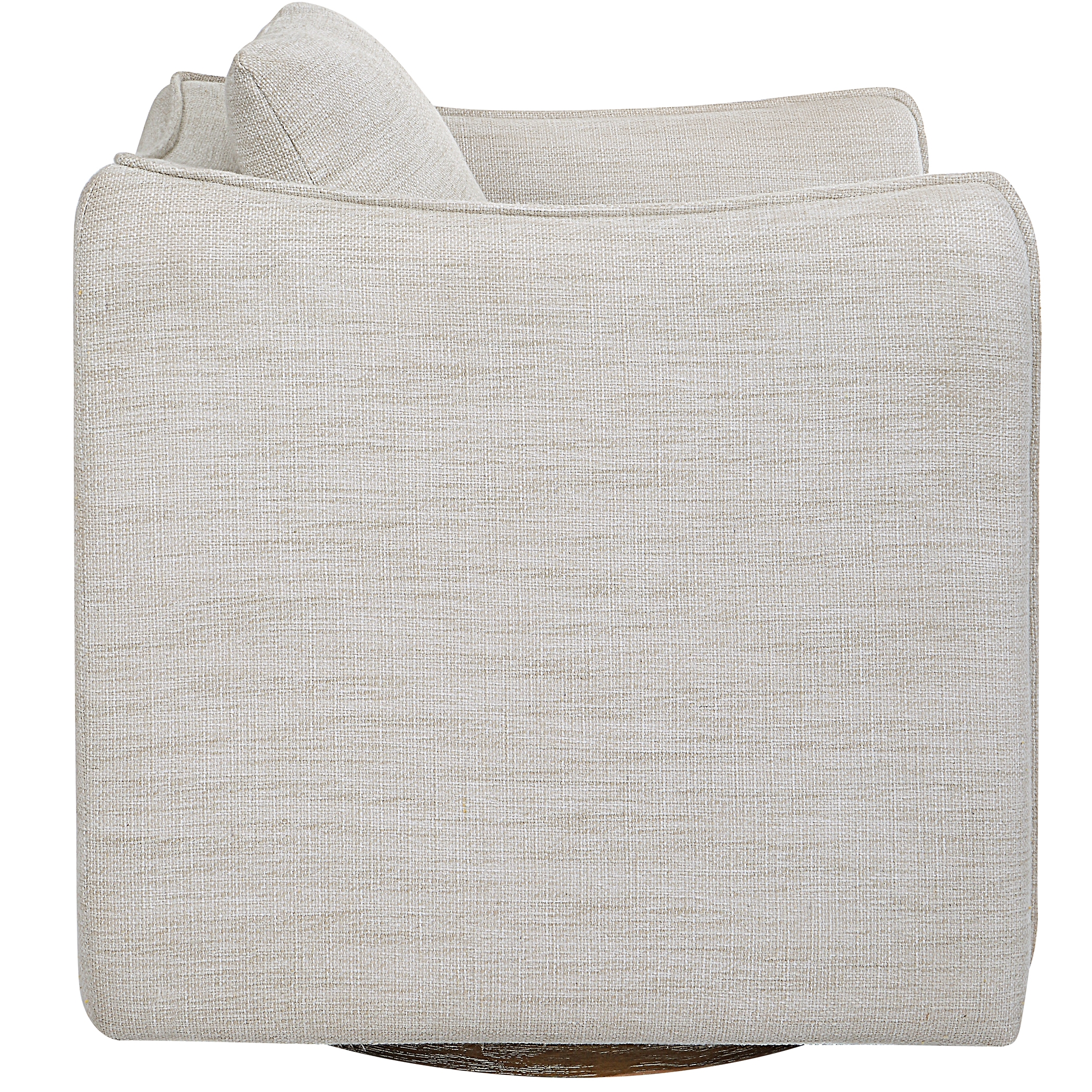 Corben White Swivel Armchair - Image 4