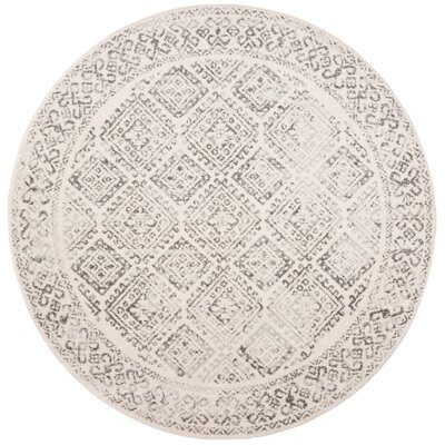 Brooksland Southwestern Ivory/Gray Area round Rug 10' - Image 0
