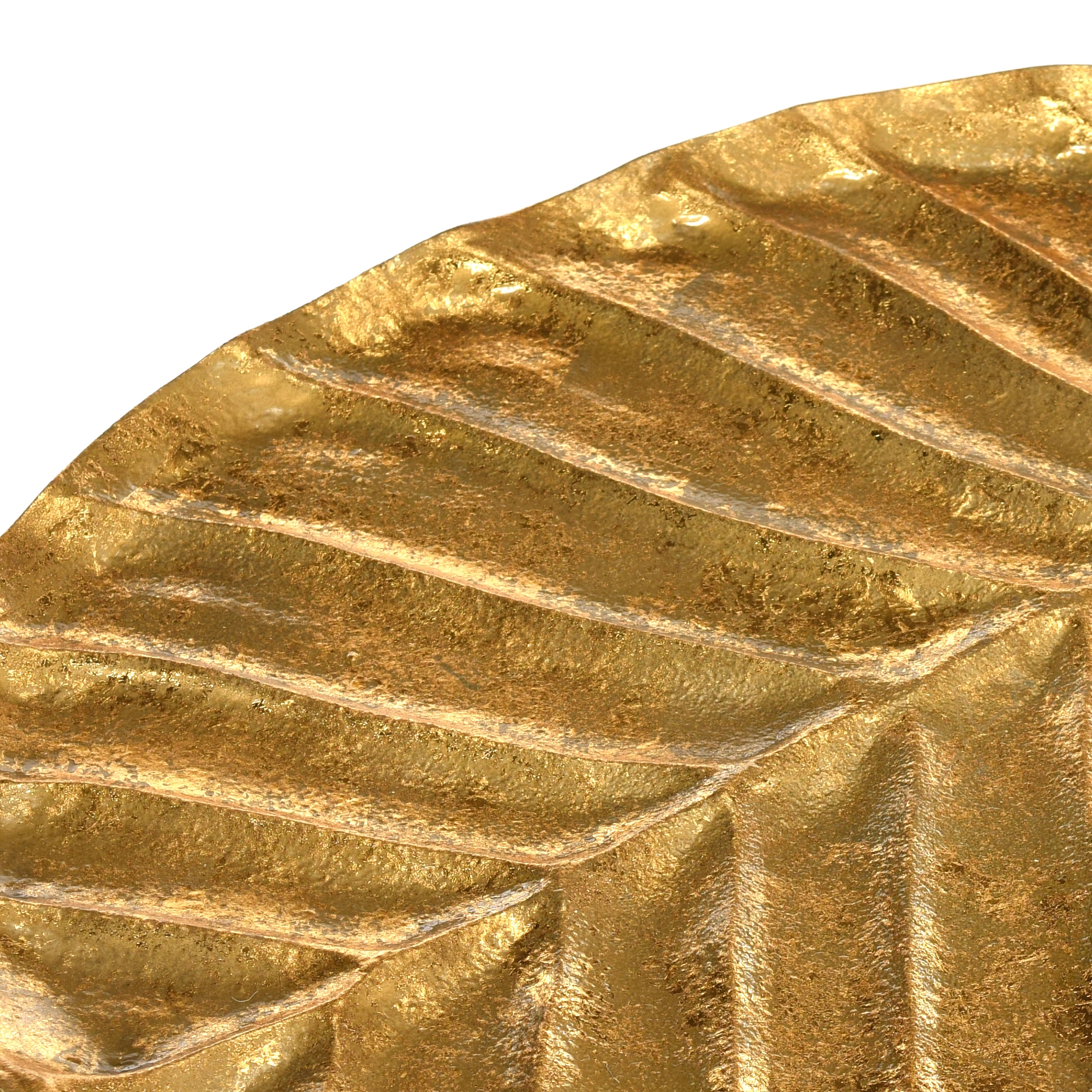 Mina Gold Foil Petal Side Table - Gold - Arlo Home - Image 2