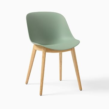 Classon Recycled Shell Chair, Set of 2, Celadon, Blonde Wood - Image 2