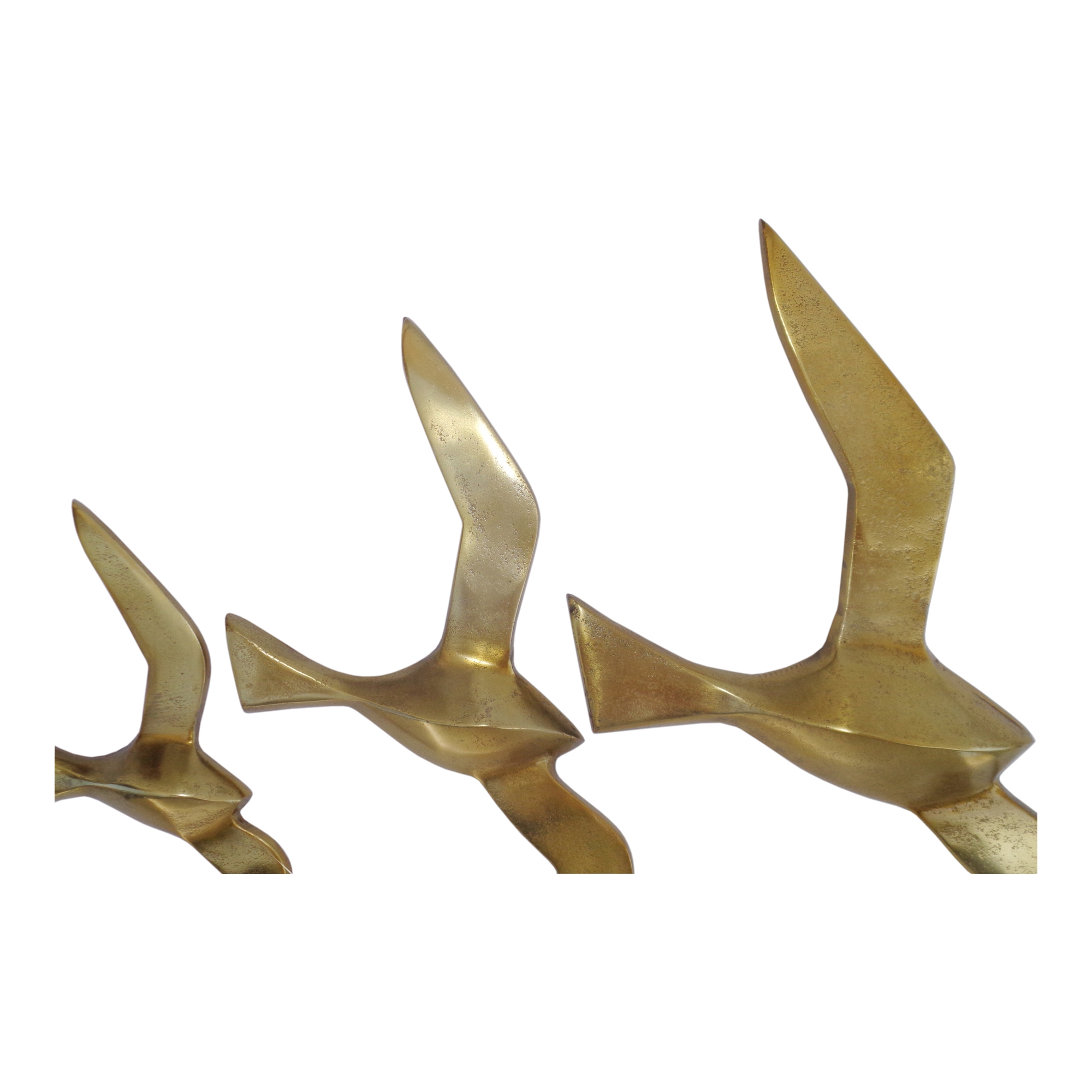 Marley Birds Wall Art Gold Set Of 3 - Image 1