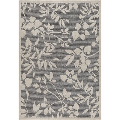 Ogburn Floral Gray/Beige Indoor / Outdoor Area Rug - Image 0