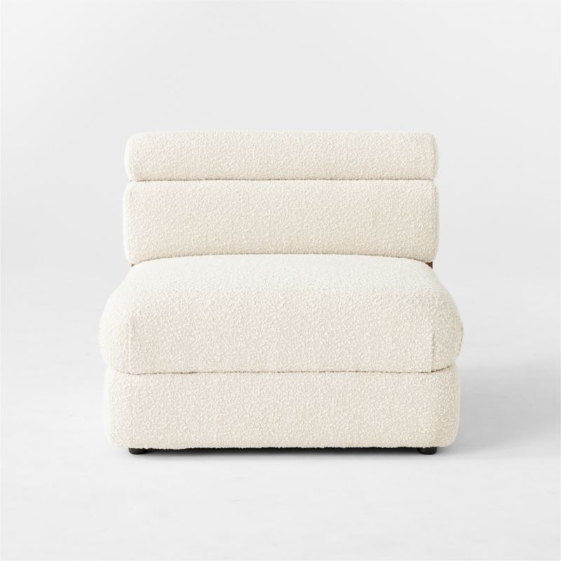 Imbu Boucle Armless Chair - Image 1