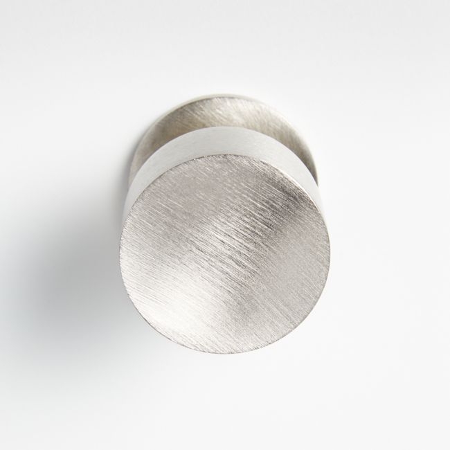 Oval Brushed Nickel Knob - Image 0