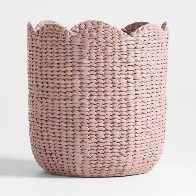 Bloom Lilac Woven Large Floor Storage Bin - Image 0