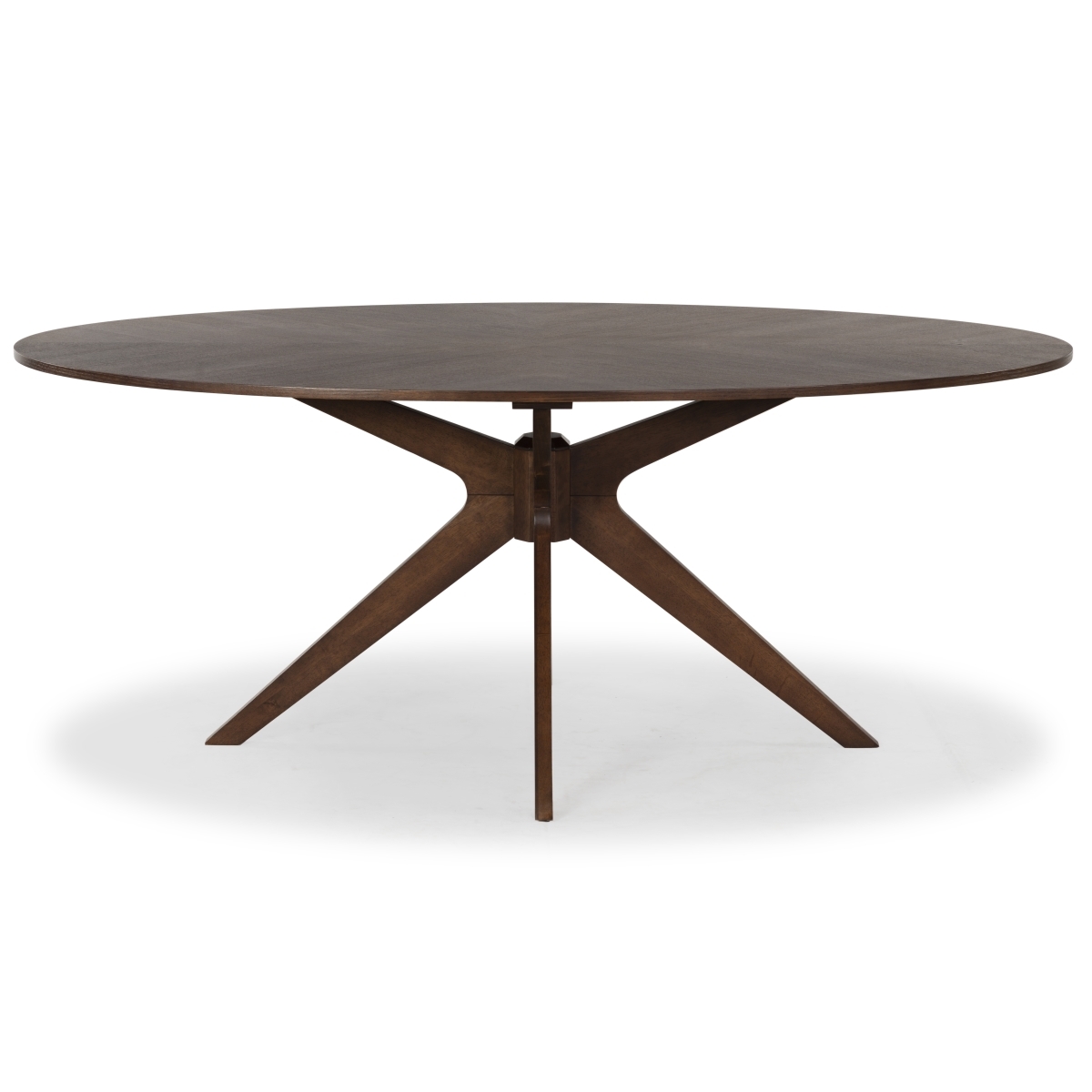 Hawkins Wood Oval Dining Table - Walnut - Image 0