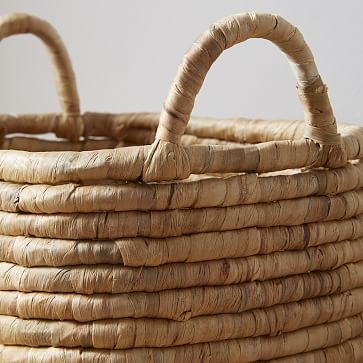 Woven Seagrass Basket, Small Rectangle, Natural - Image 3