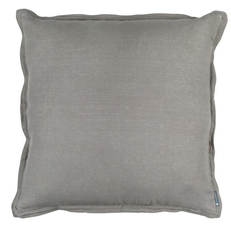 Lili Alessandra Bloom Linen Feathers Euro Pillow - Image 0