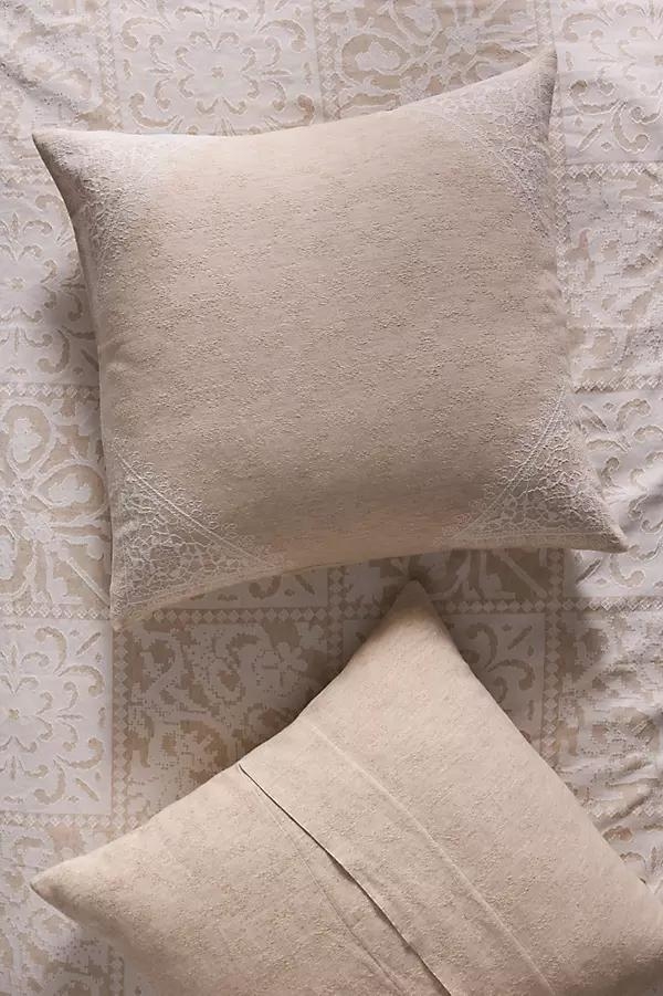 Avery Cotton & Linen Woven Euro Sham - Image 0