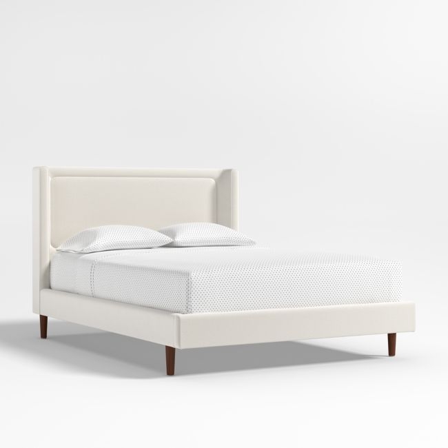 Weston Natural Cream Upholstered Kids Full Bed - Image 0