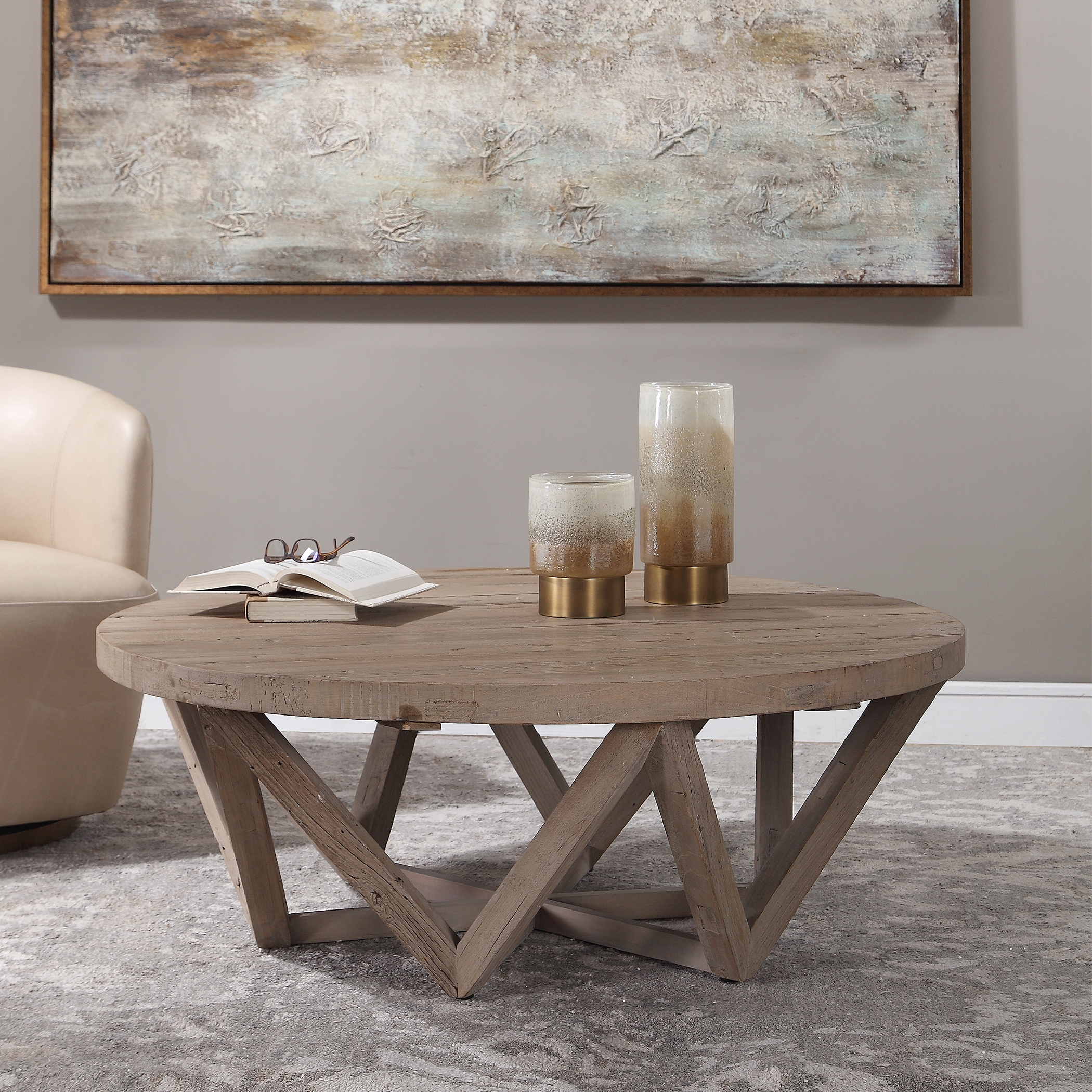 Kendry Reclaimed Wood Coffee Table 48" - Image 1
