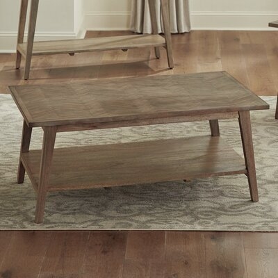 Shreffler Solid Wood Coffee Table with Storage - Image 0