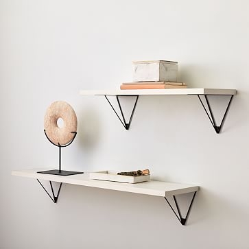 Linear Lacquer Shelf, White, Large - Image 3