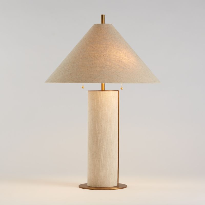 Remi Natural Linen Table Lamp - Image 4