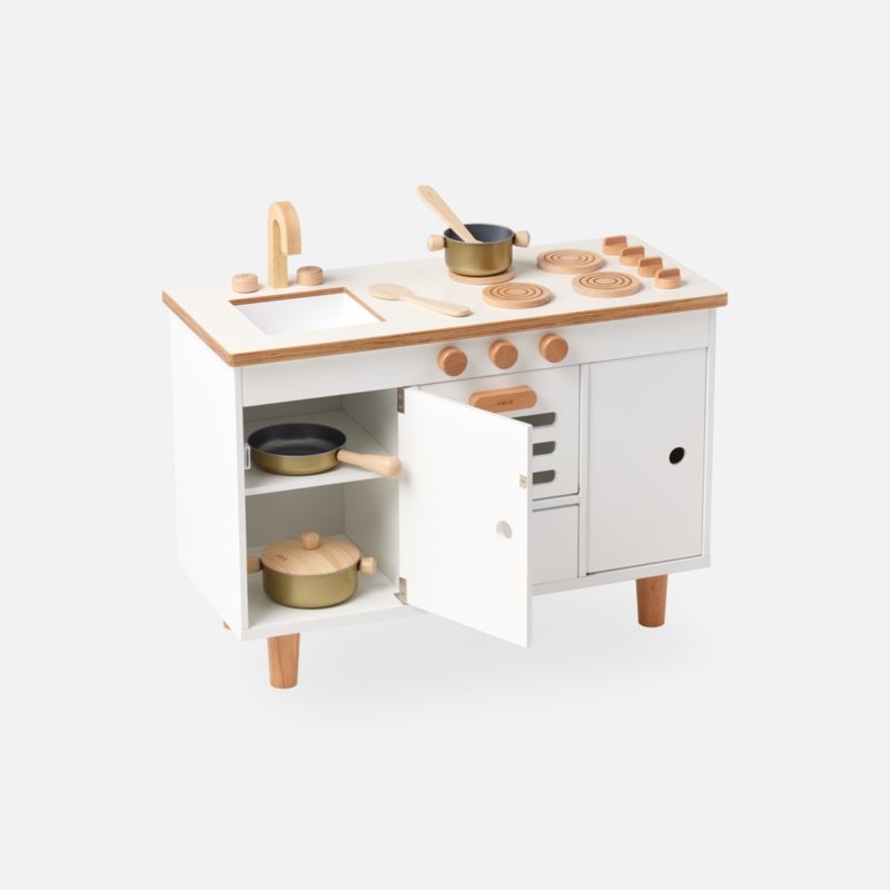 Lalo Coconut White Montessori Kids Play Kitchen - Image 5