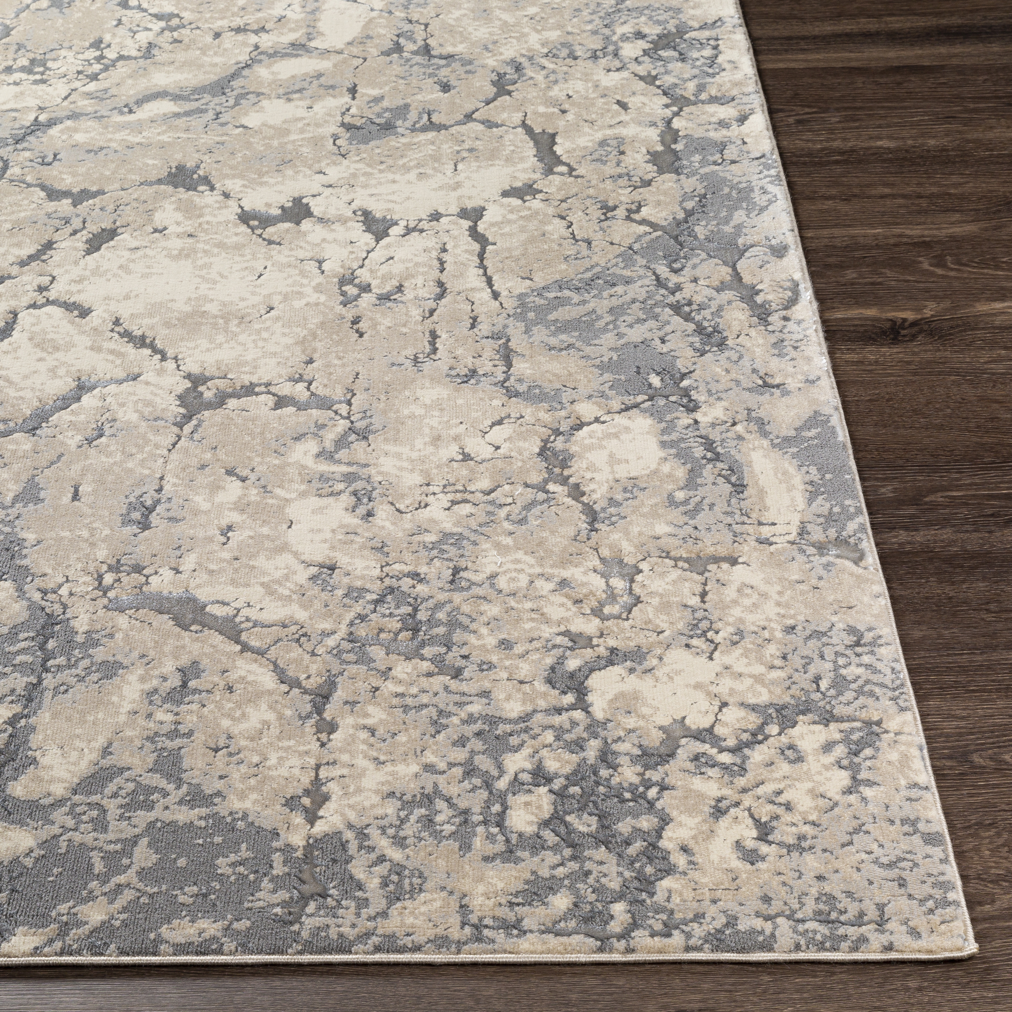 Florence Beige Indoor 2'7" x 7'3" Machine Woven Rug - Image 2