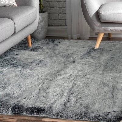 Soft Silky Shag Long Cozy Fuzzy Faux Fur Area Rug/CarpetR3244 - Image 0