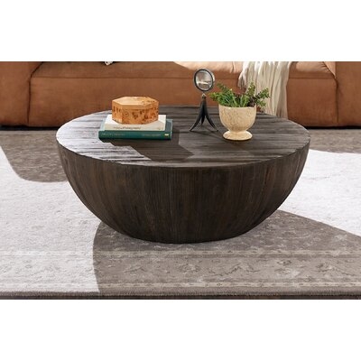 Steiger Solid Wood Drum Coffee Table - Image 0