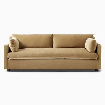 Marin 71" Sofa, Down, Performance Washed Canvas, White, Concealed Support - Image 2